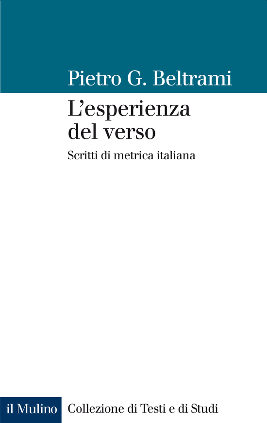 Copertina del libro L'esperienza del verso (Scritti di metrica italiana)