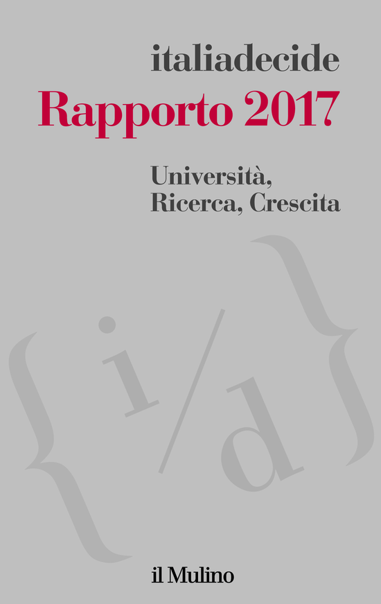 Copertina del libro Rapporto 2017 (Università, Ricerca, Crescita)