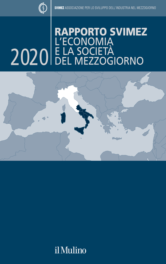Copertina del libro Rapporto SVIMEZ 2020
