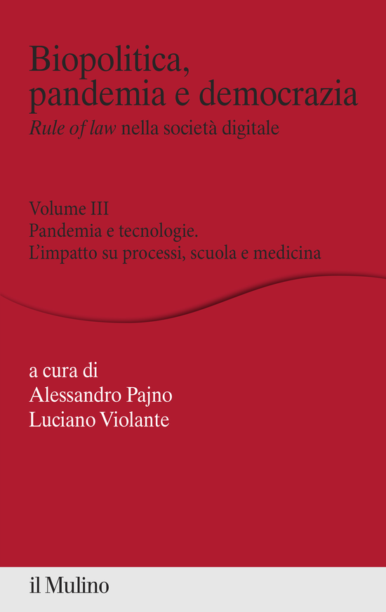 Copertina del libro Biopolitica, pandemia e democrazia. Rule of law nella società digitale