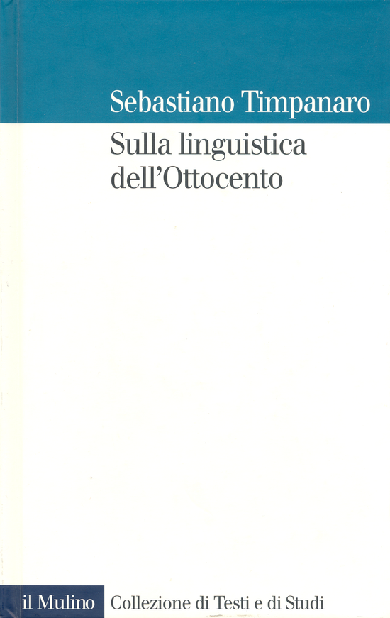 Copertina del libro Sulla linguistica dell'Ottocento