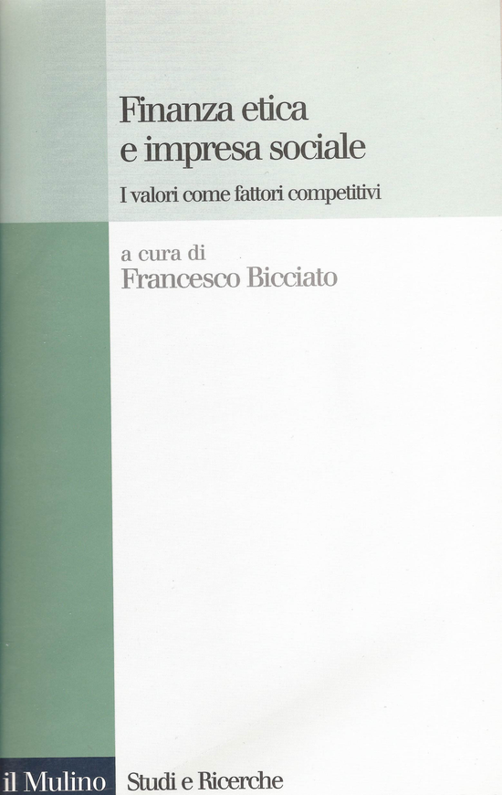 Copertina del libro Finanza etica e impresa sociale (I valori come fattori competitivi)